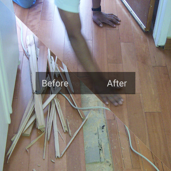 Wood floor repairs